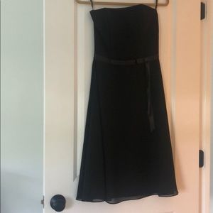 Black Jessica McClintock bridesmaids dress